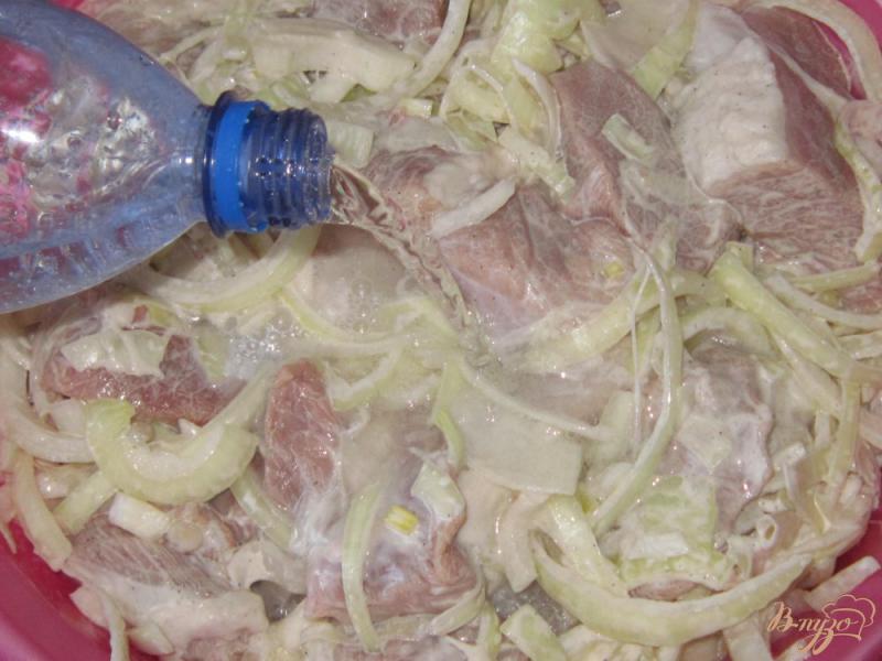 Фото приготовление рецепта: Шашлык из свинины маринованный в минералке шаг №4