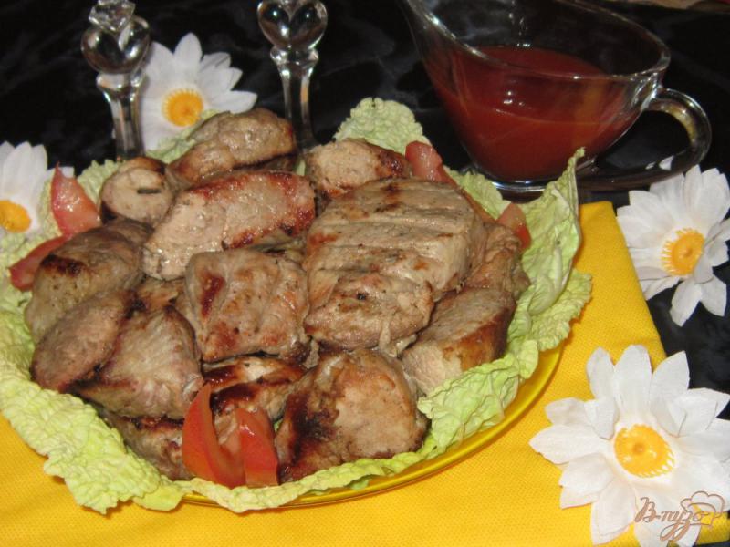 Фото приготовление рецепта: Шашлык из свинины маринованный в минералке шаг №7