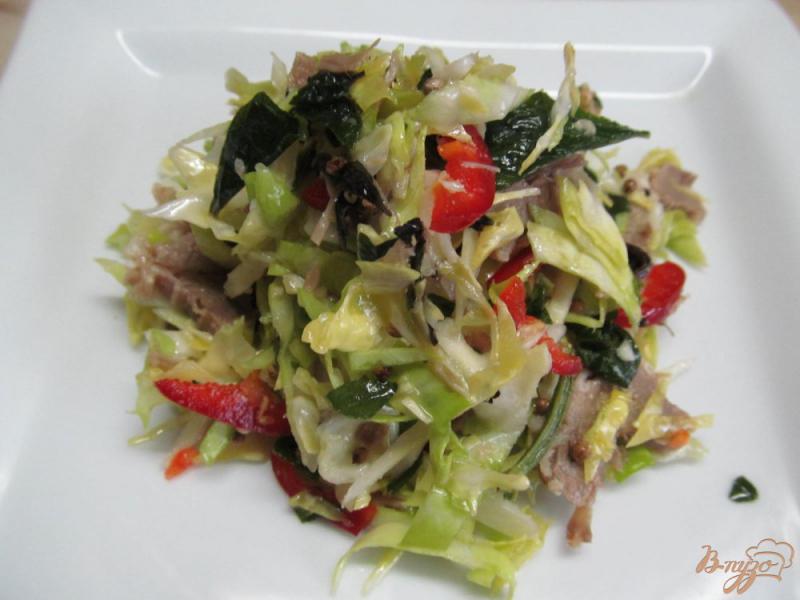 Фото приготовление рецепта: Салат из овощей с говядиной шаг №4