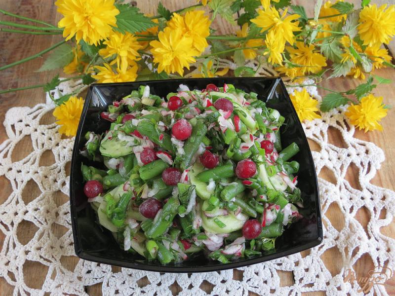 Фото приготовление рецепта: Салат со стручковой фасолью шаг №7