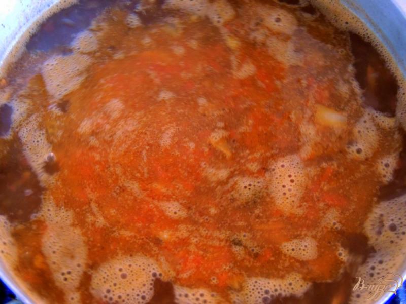 Фото приготовление рецепта: Суп с гречкой и шампиньонами шаг №5