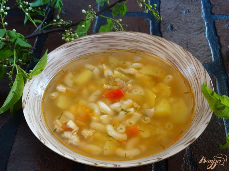 Фото приготовление рецепта: Суп с томатной заправкой шаг №8