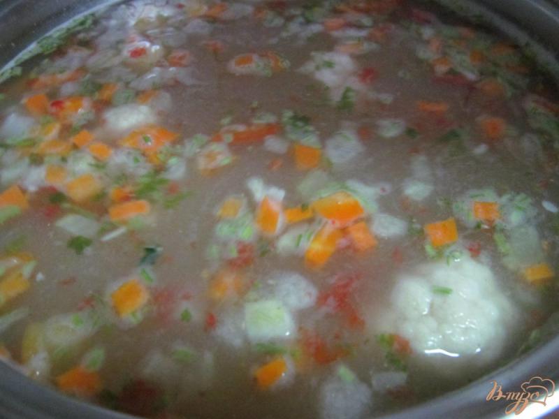 Фото приготовление рецепта: Суп на бульоне из карася шаг №7