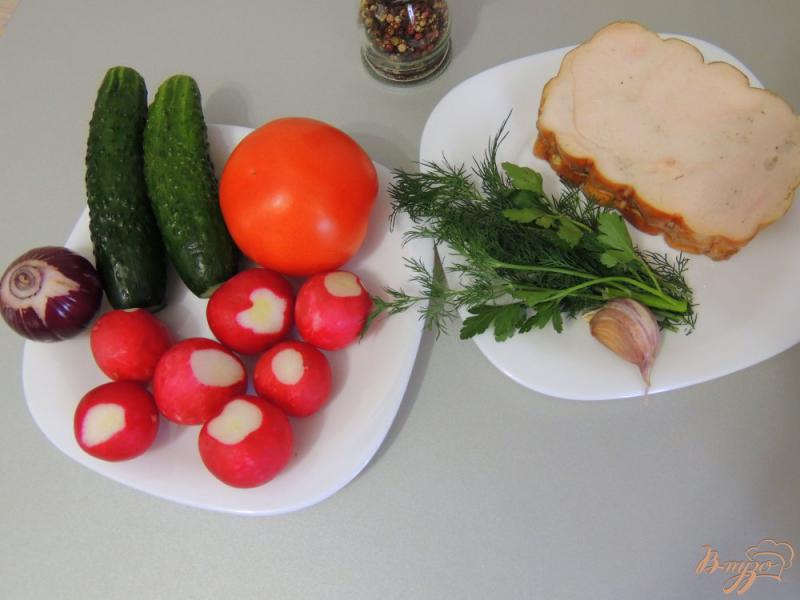 Фото приготовление рецепта: Салат из свежих овощей шаг №1