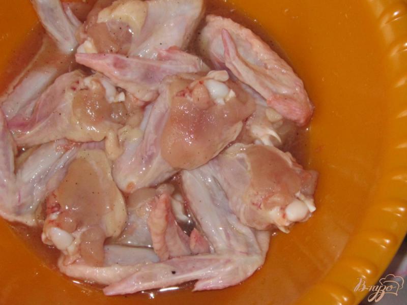 Фото приготовление рецепта: Крылышки в грейпфрутово-медовом маринаде шаг №4