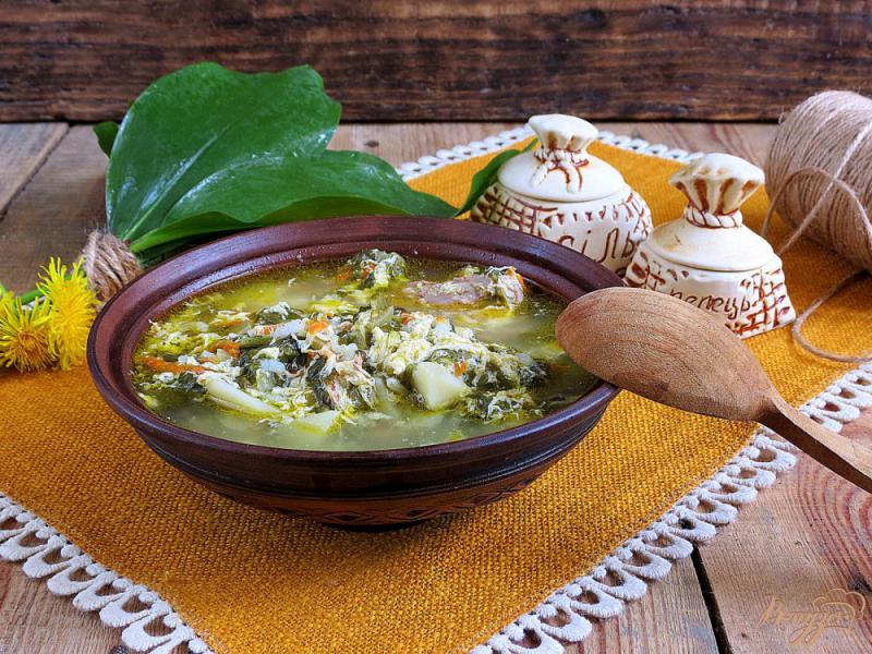 Фото приготовление рецепта: Щавелевый суп от бабушки шаг №11