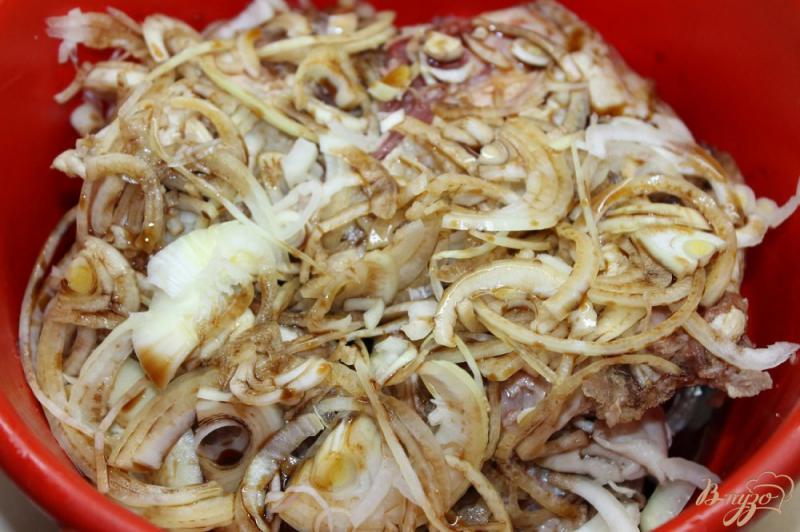 Фото приготовление рецепта: Маринованные свиные ребра в аджике и соевом соусе шаг №3