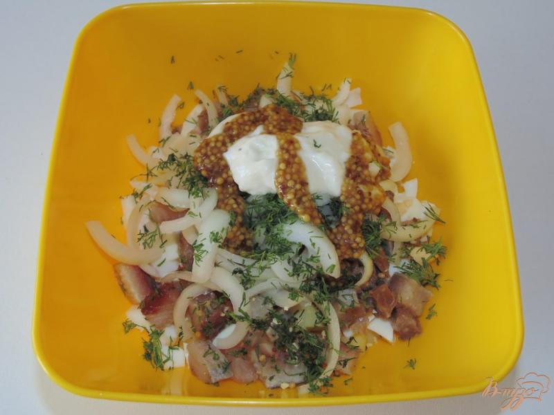 Фото приготовление рецепта: Картофельный салат с сельдью шаг №6