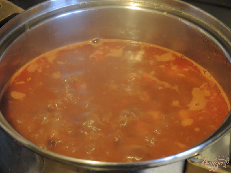 Фото приготовление рецепта: Красный фасолевый суп шаг №7