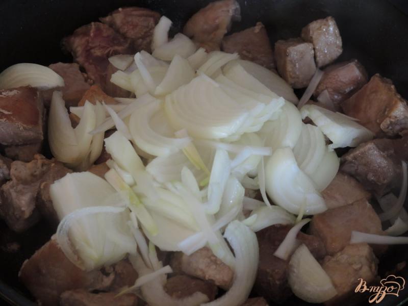 Фото приготовление рецепта: Суп из свинины с тмином шаг №5