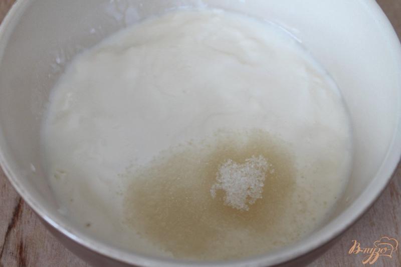 Фото приготовление рецепта: Коктейль с черной смородиной и мятой, на основе домашнего йогурта шаг №1