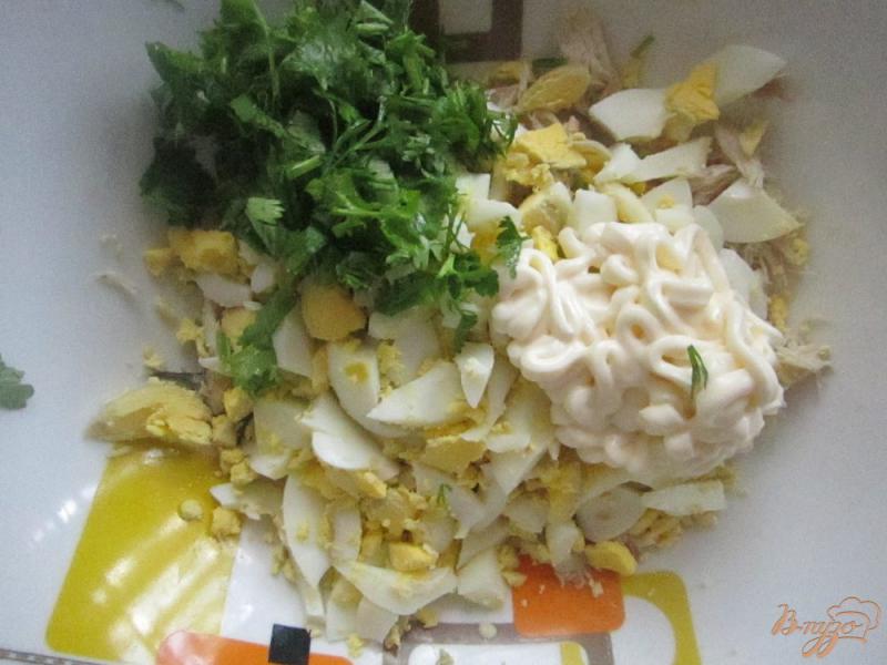 Фото приготовление рецепта: Рыбный паштет с яйцом шаг №3