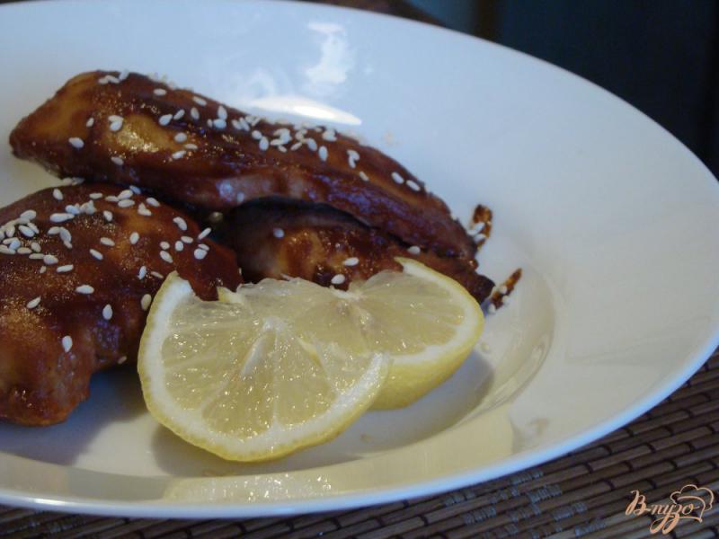 Фото приготовление рецепта: Курица в томатно-медовой глазировке шаг №5