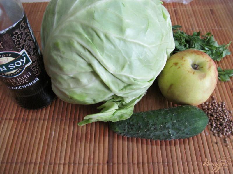 Фото приготовление рецепта: Капустный салат с соевым соусом шаг №1
