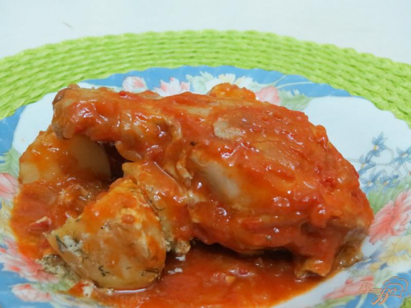 Фото приготовление рецепта: Куриные голени в остром соусе шаг №9