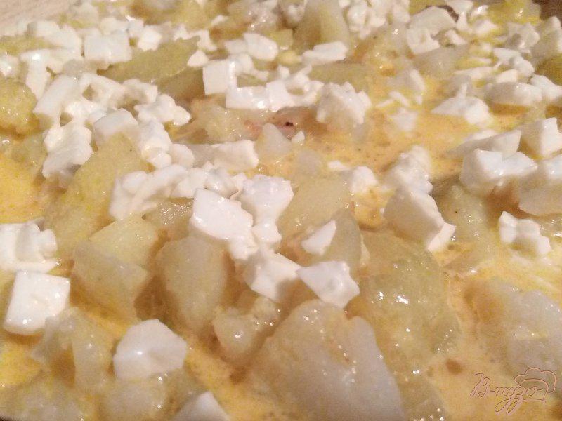 Фото приготовление рецепта: Омлет с цветной капустой, картофелем и брынзой шаг №5