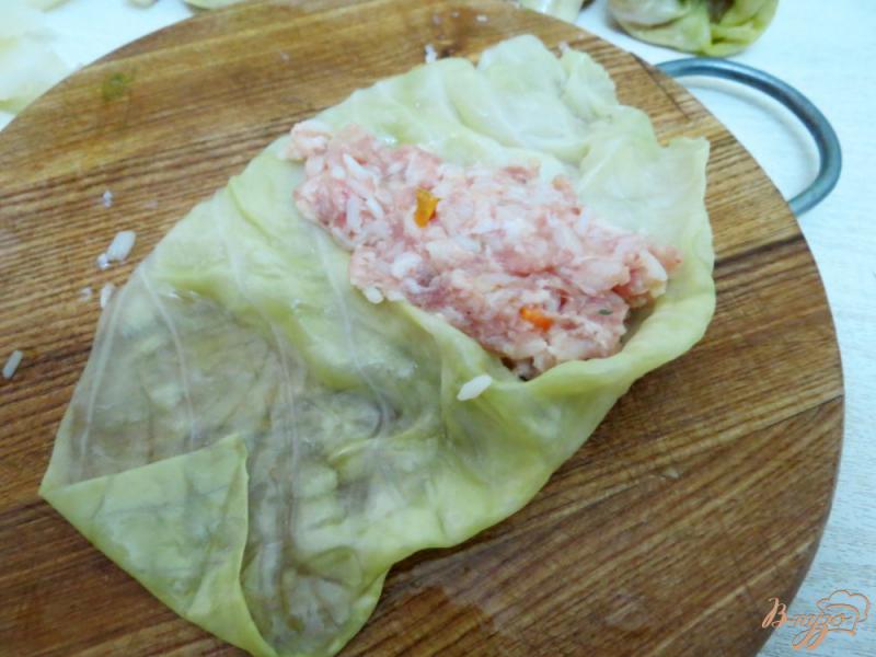 Фото приготовление рецепта: Голубцы со свининой запеченные в духовке шаг №9
