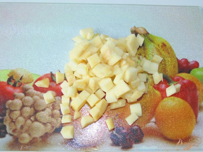 Фото приготовление рецепта: Творожно-яблочные кексы шаг №6