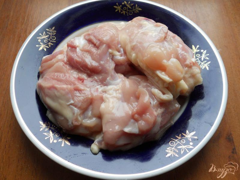 Фото приготовление рецепта: Домашняя колбаса из курицы с языком шаг №1
