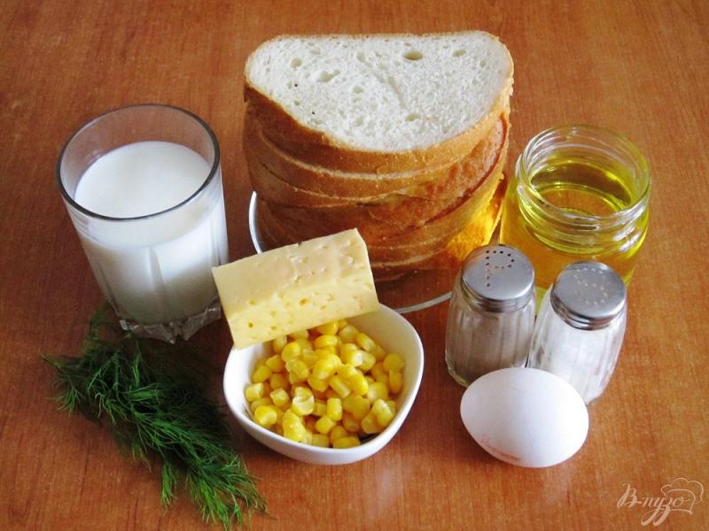 Фото приготовление рецепта: Тосты на завтрак с кукурузой шаг №1