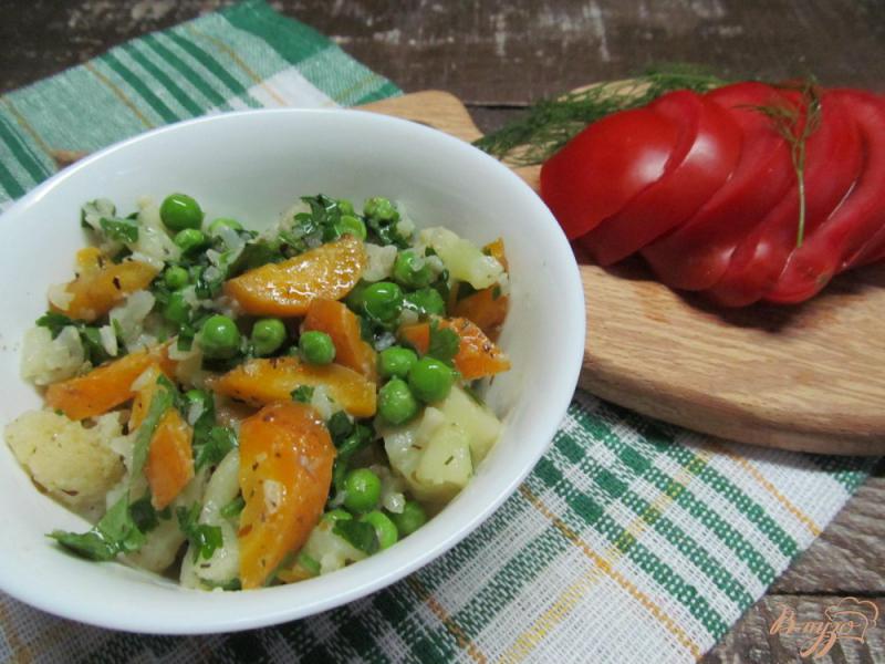 Фото приготовление рецепта: Овощной гарнир из цветной капусты шаг №6