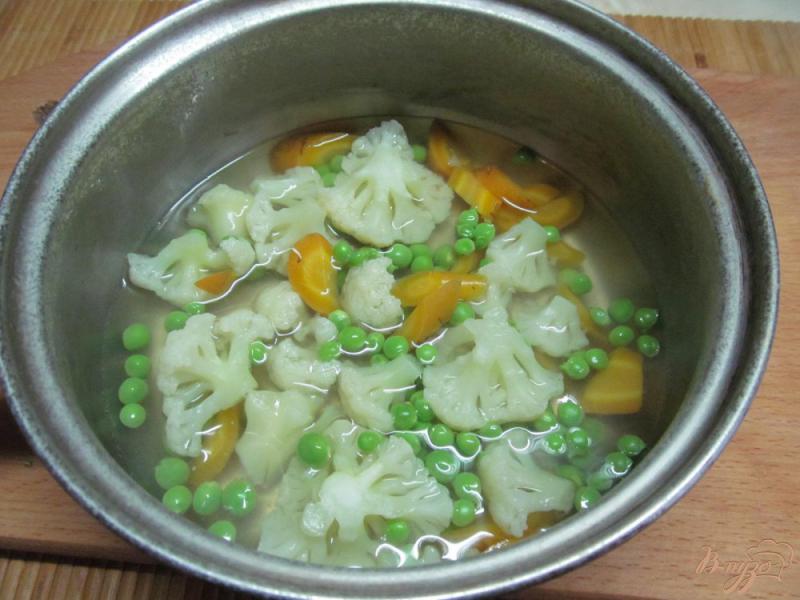 Фото приготовление рецепта: Овощной гарнир из цветной капусты шаг №4