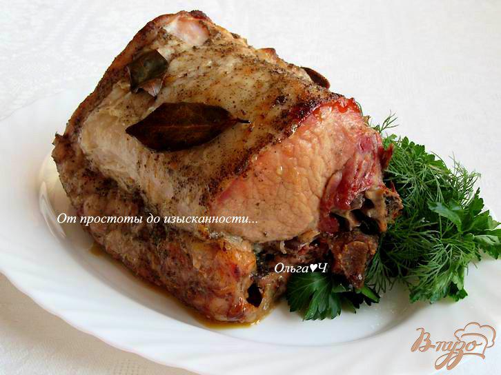 Фото приготовление рецепта: Запеченный свиной карбонад на кости шаг №5