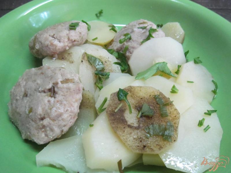 Фото приготовление рецепта: Блюдо для студента из картофеля и фарша шаг №7