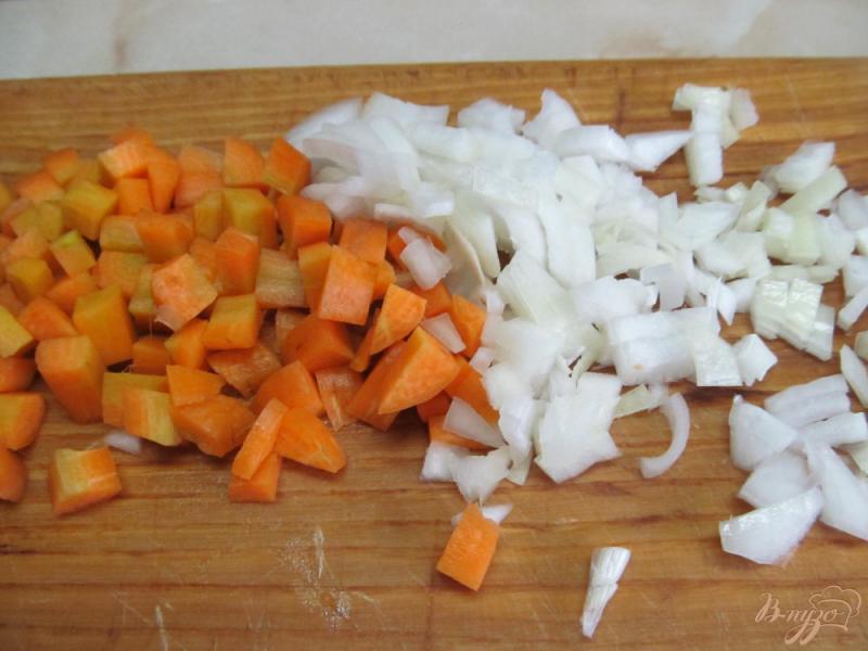 Фото приготовление рецепта: Рагу из овощей и куриных желудочков шаг №3