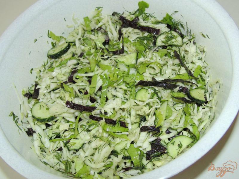 Фото приготовление рецепта: Капустный салат с медово-уксусной заправкой шаг №6