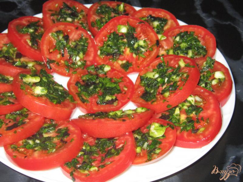 Фото приготовление рецепта: Закусочные помидоры, острые шаг №5