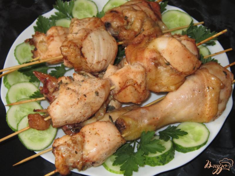 Фото приготовление рецепта: Куриные шашлычки в духовке «Пикантные» шаг №8