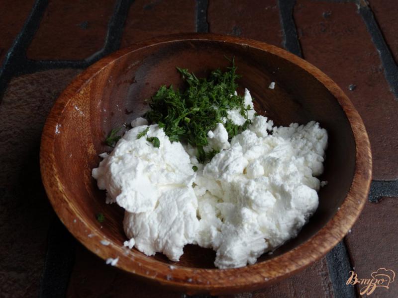 Фото приготовление рецепта: Чиабатта-гриль с творожной пастой шаг №4