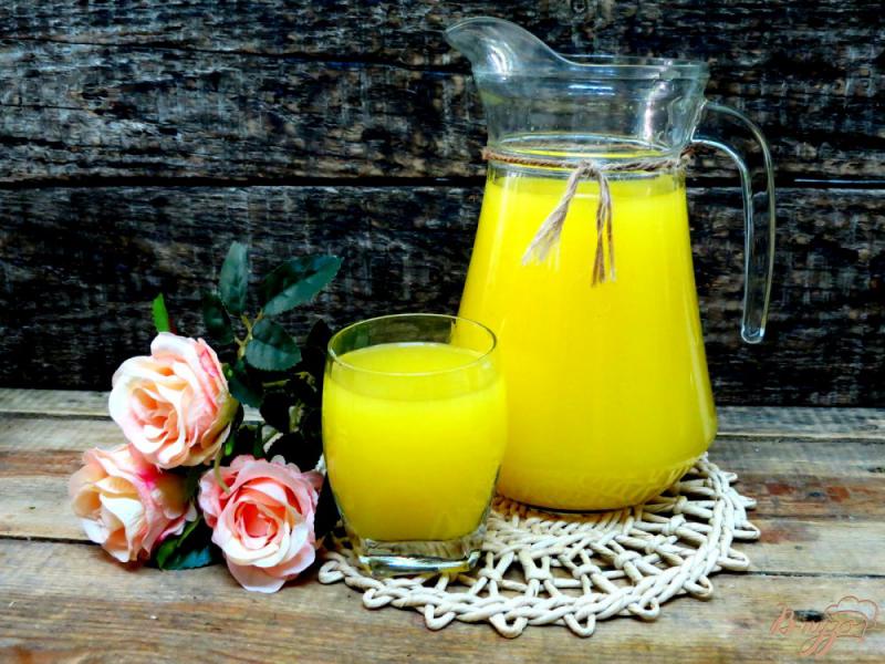 Фото приготовление рецепта: Апельсиновый напиток освежающий шаг №9