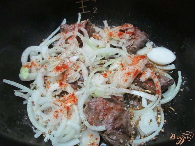 Фото приготовление рецепта: Овощное рагу с бараниной в мультиварке шаг №2