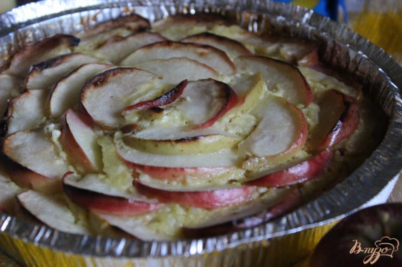 Фото приготовление рецепта: Творожно-рисовая запеканка с яблоками шаг №8