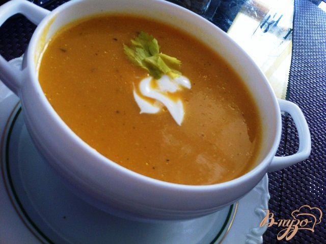 Фото приготовление рецепта: Крем-суп из тыквы шаг №9