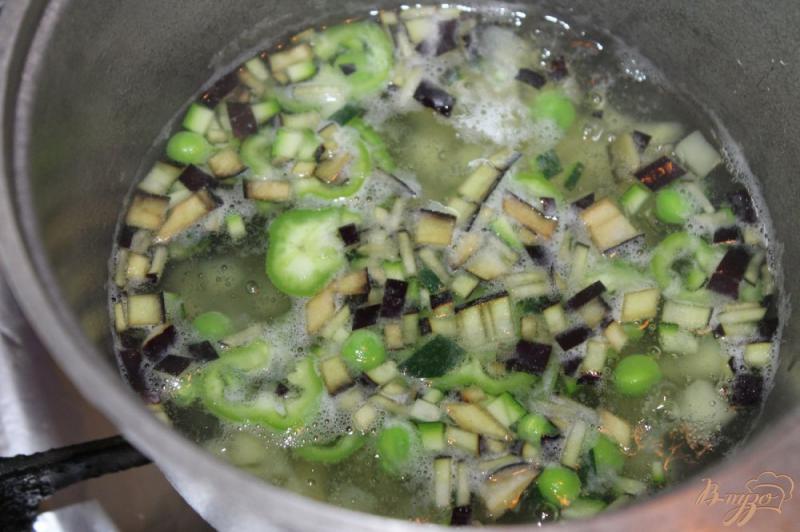 Фото приготовление рецепта: Диетический овощной суп шаг №4