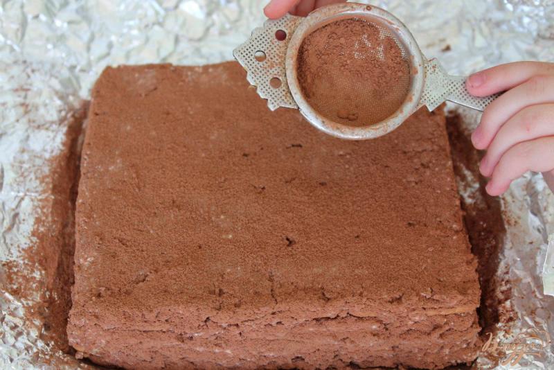 Фото приготовление рецепта: Шоколадный торт без выпечки шаг №7
