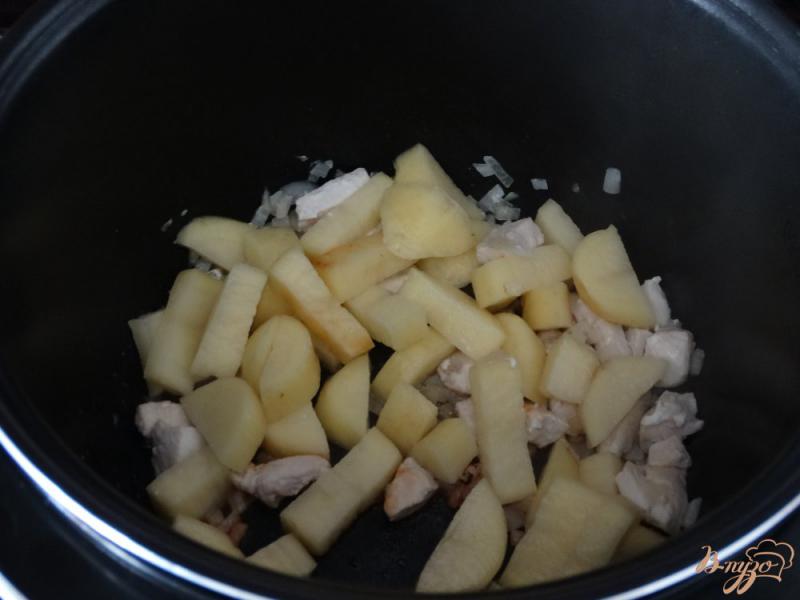 Фото приготовление рецепта: Рагу из цветной капусты с куриной грудкой шаг №3