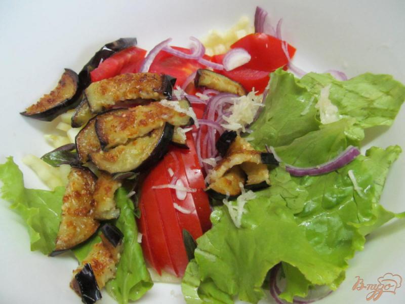 Фото приготовление рецепта: Салат из жаренного баклажана шаг №3
