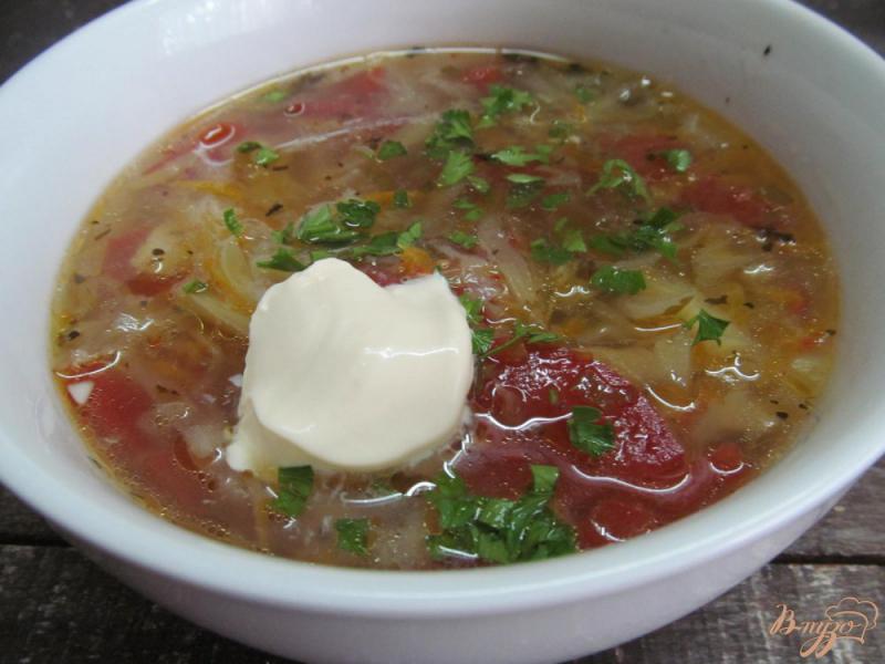Фото приготовление рецепта: Слоенный овощной суп шаг №10