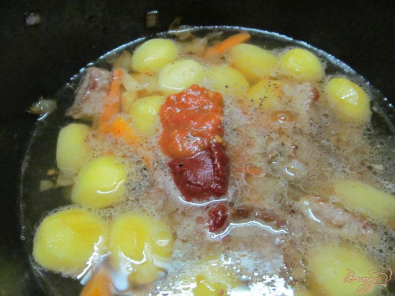Фото приготовление рецепта: Овощное рагу с брюссельской капустой в мультиварке шаг №5