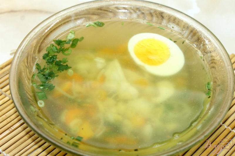 Фото приготовление рецепта: Суп из куриного филе и спаржевой фасоли шаг №6