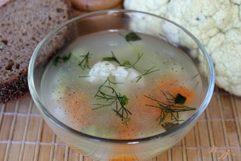 Фото приготовление рецепта: Мясной суп с овощами и пшеничной крупой шаг №5