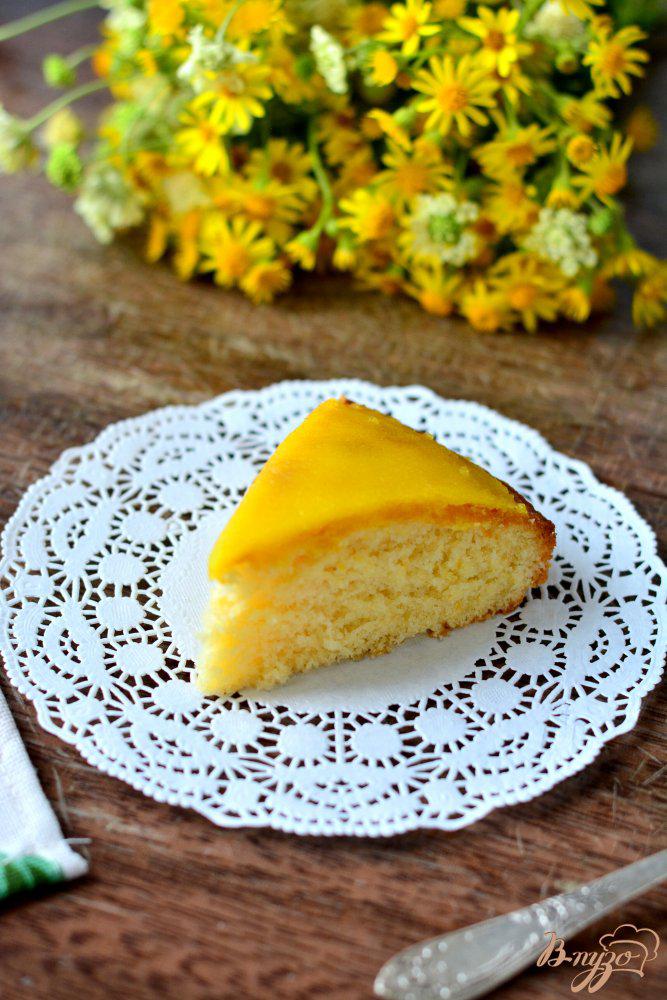 Фото приготовление рецепта: Лимонный рассыпчатый пирог шаг №8
