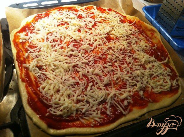 Фото приготовление рецепта: Пицца с салями, копченой грудинкой и моцареллой шаг №1