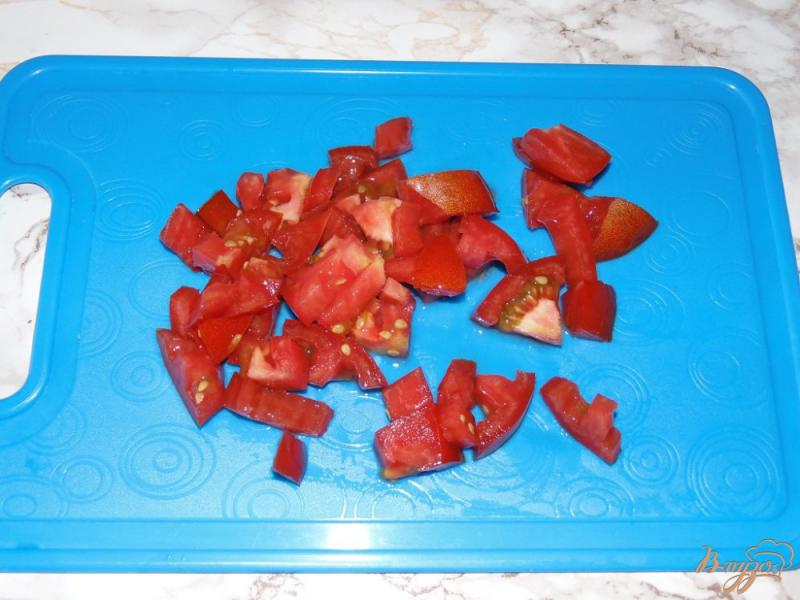 Фото приготовление рецепта: Овощной салат с бужениной шаг №3