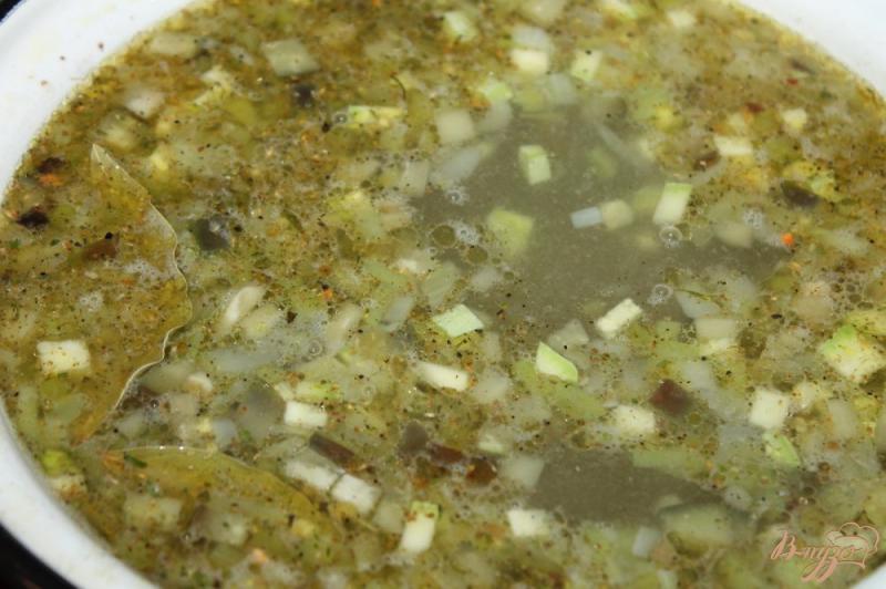 Фото приготовление рецепта: Суп из летних овощей и свиных фрикаделек шаг №7