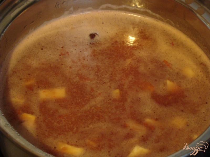 Фото приготовление рецепта: Овощной томатный суп шаг №3